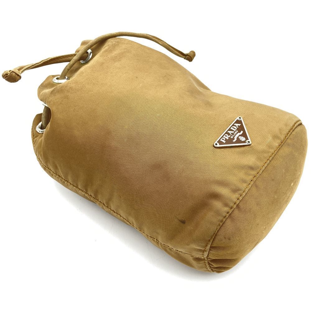 Prada Pouch Drawstring Nylon Brown - image 4